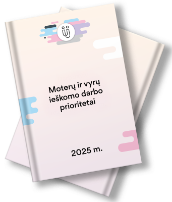 Moterų ir vyrų ieškomo darbo prioritetai 2025